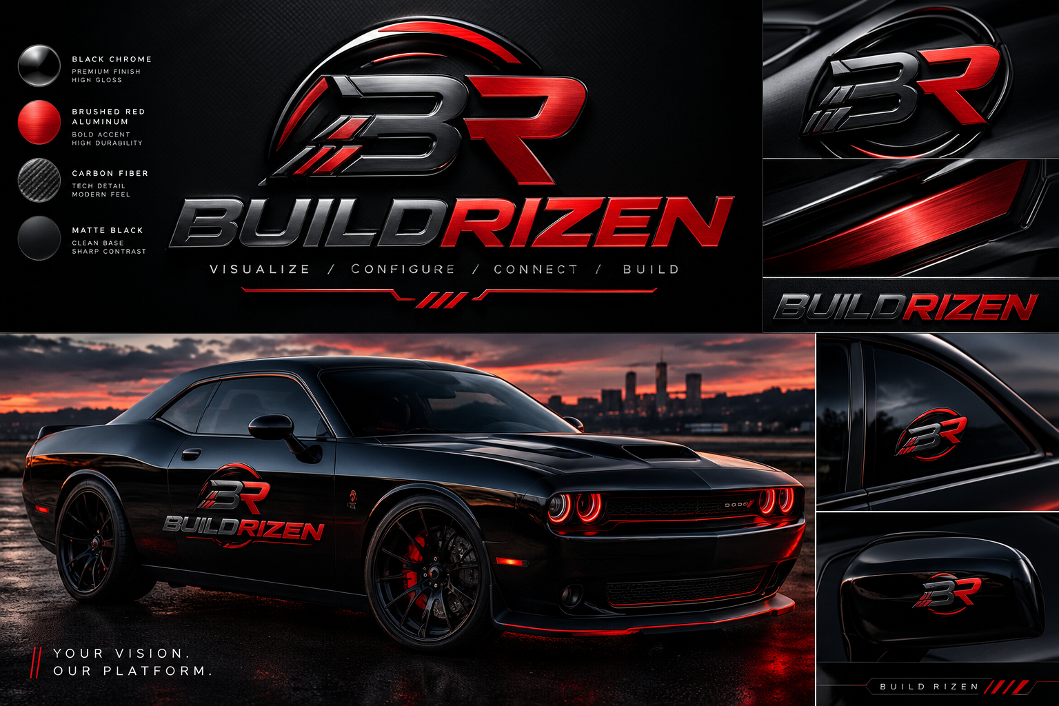BuildRizen automotive technology brand and product showcase